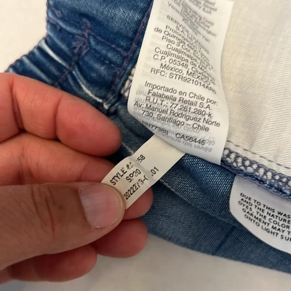 MADEWELL DENIM INDIGO WINDOWPANE HIGH RISE SHORTS 27 - Picture 12 of 16